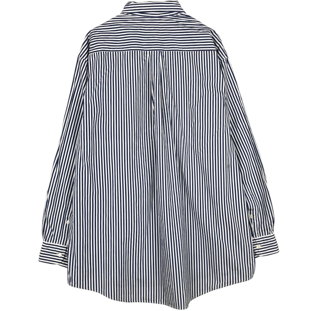 Brooks Brothers Est.1818 Sport Shirt, Long Sleeve Button-Down Striped Shirt, Men's Size XL (approx.) cotton white type Vintage Second Hand