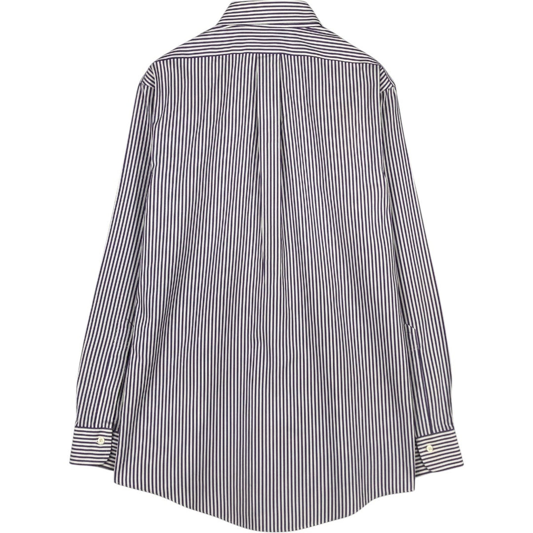 Brooks Brothers Est.1818 Long Sleeve Button-Down Striped Shirt, Men's M Size cotton white type Vintage Second Hand