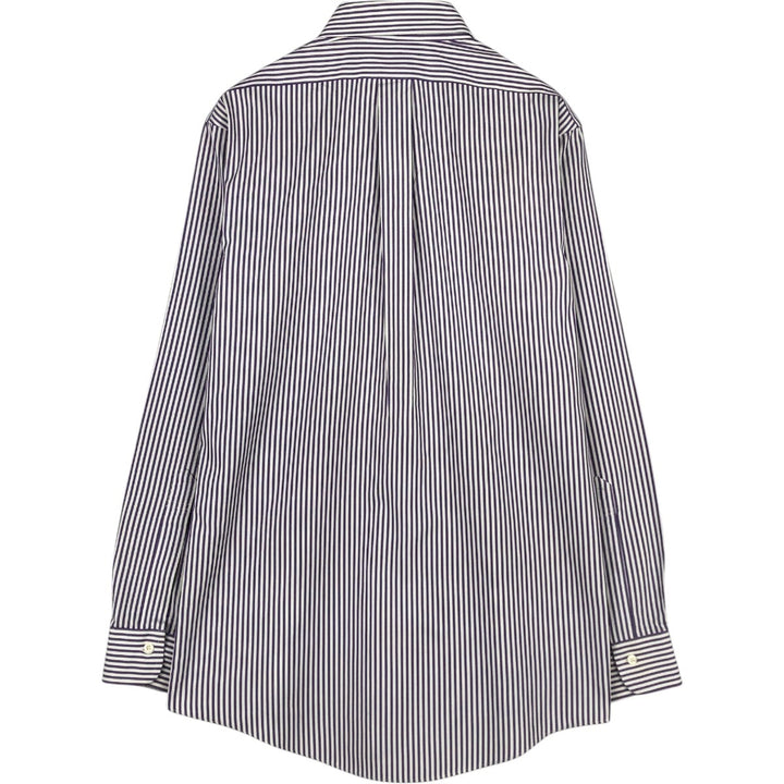 Brooks Brothers Est.1818 Long Sleeve Button-Down Striped Shirt, Men's M Size cotton white type Vintage Second Hand