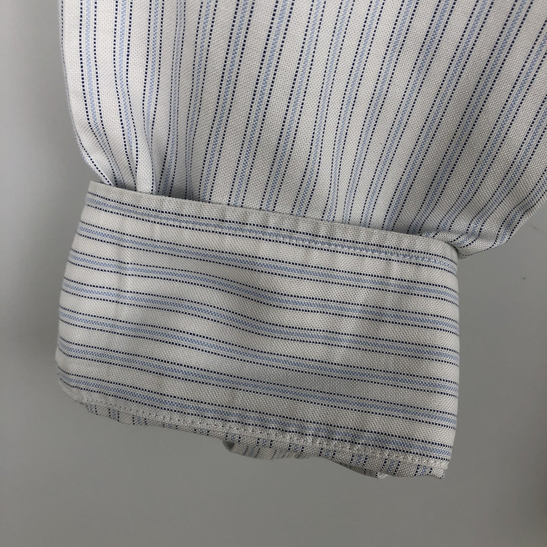 Brooks Brothers Est.1818 Long Sleeve Cotton Striped Shirt Men's XL cotton white type Vintage Second Hand
