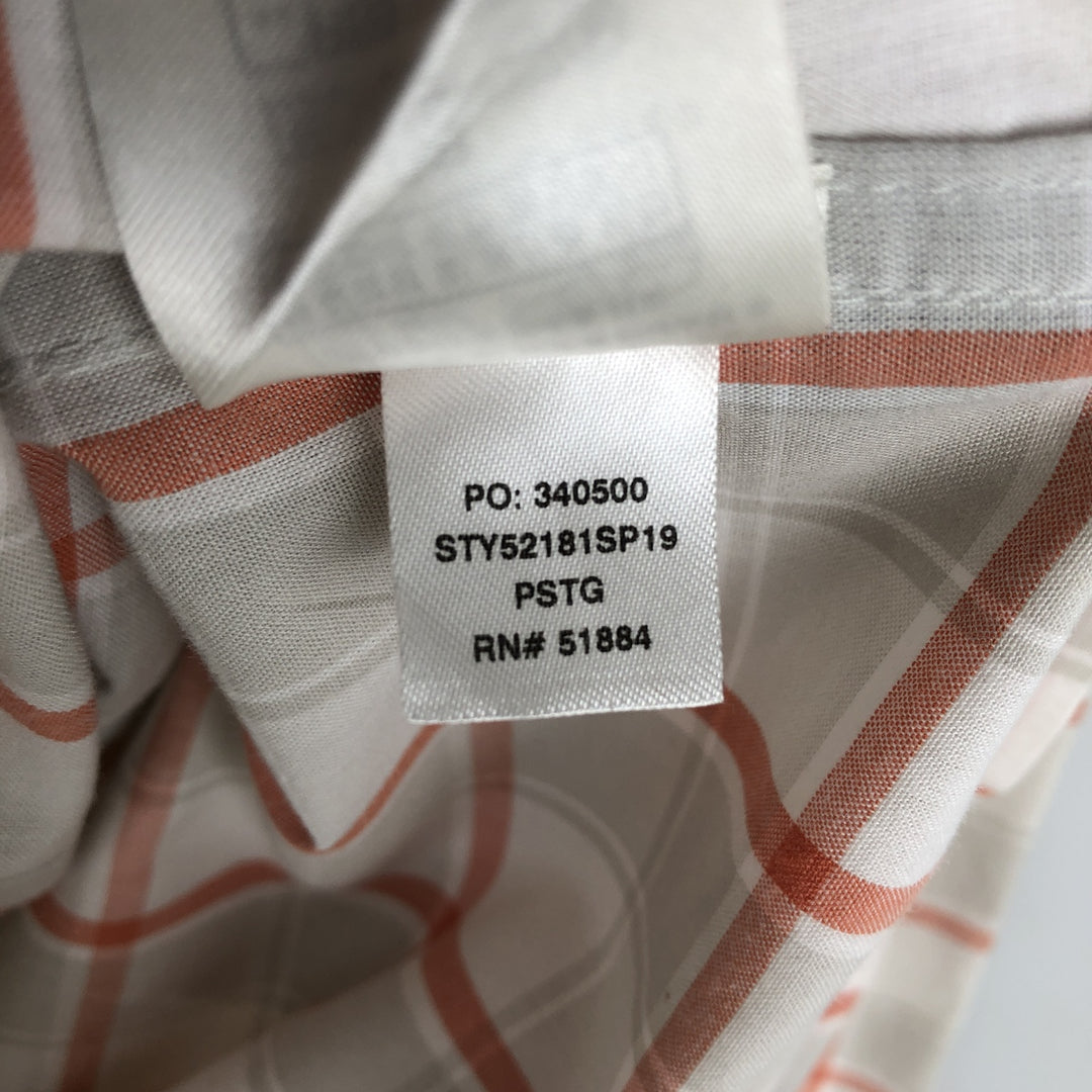Patagonia 52181SP19 Long-Sleeve Cotton Check Shirt, Men's Size M (approx.) Organic cotton white type Vintage Second Hand