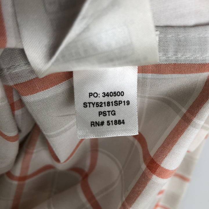 Patagonia 52181SP19 Long-Sleeve Cotton Check Shirt, Men's Size M (approx.) Organic cotton white type Vintage Second Hand