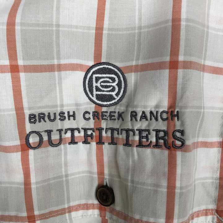 Patagonia 52181SP19 Long-Sleeve Cotton Check Shirt, Men's Size M (approx.) Organic cotton white type Vintage Second Hand
