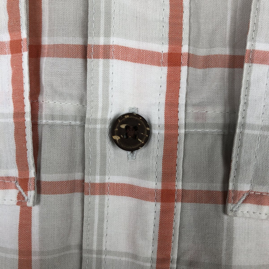 Patagonia 52181SP19 Long-Sleeve Cotton Check Shirt, Men's Size M (approx.) Organic cotton white type Vintage Second Hand