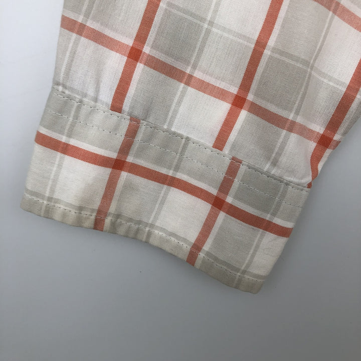 Patagonia 52181SP19 Long-Sleeve Cotton Check Shirt, Men's Size M (approx.) Organic cotton white type Vintage Second Hand