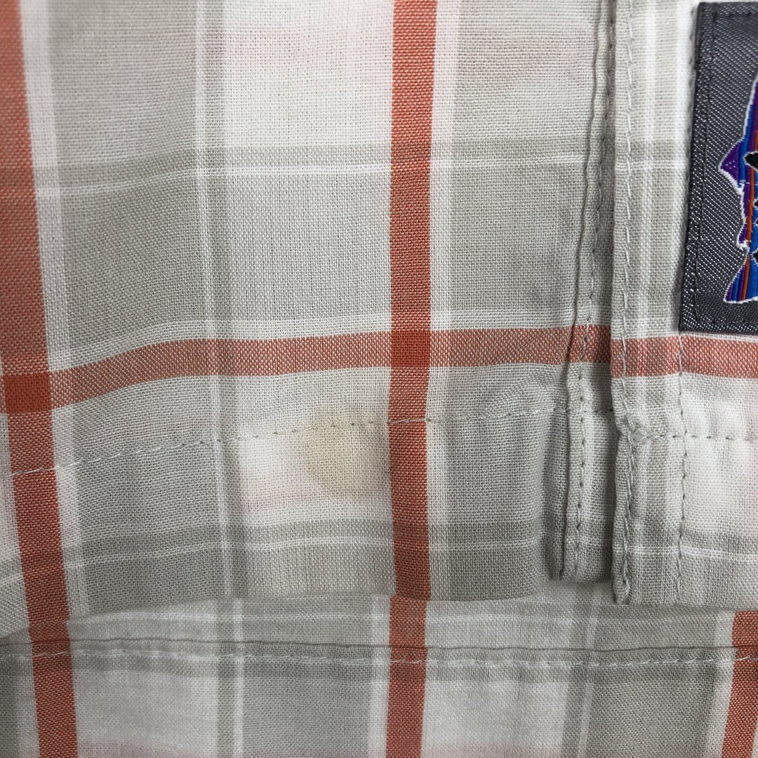 Patagonia 52181SP19 Long-Sleeve Cotton Check Shirt, Men's Size M (approx.) Organic cotton white type Vintage Second Hand
