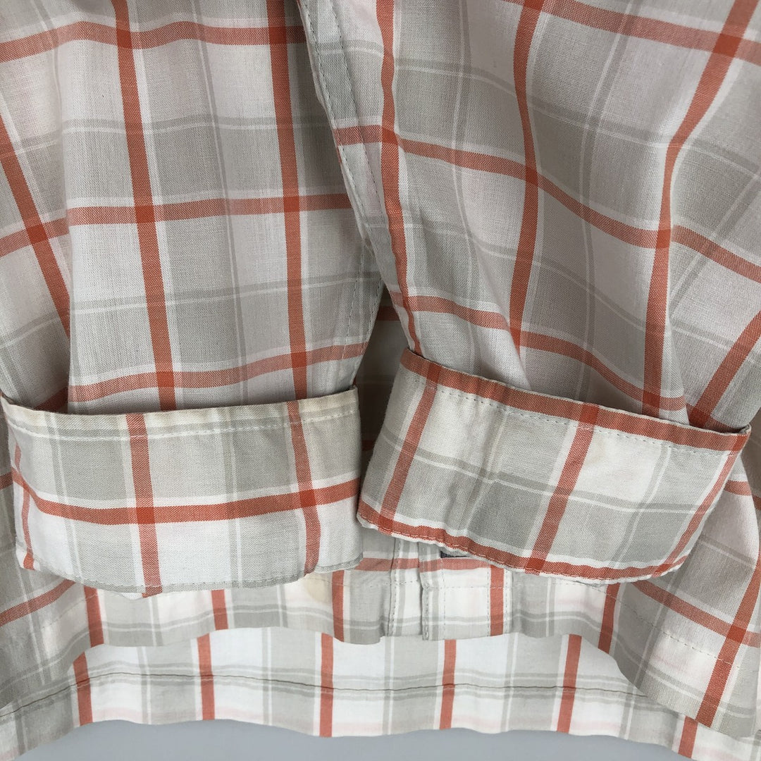 Patagonia 52181SP19 Long-Sleeve Cotton Check Shirt, Men's Size M (approx.) Organic cotton white type Vintage Second Hand