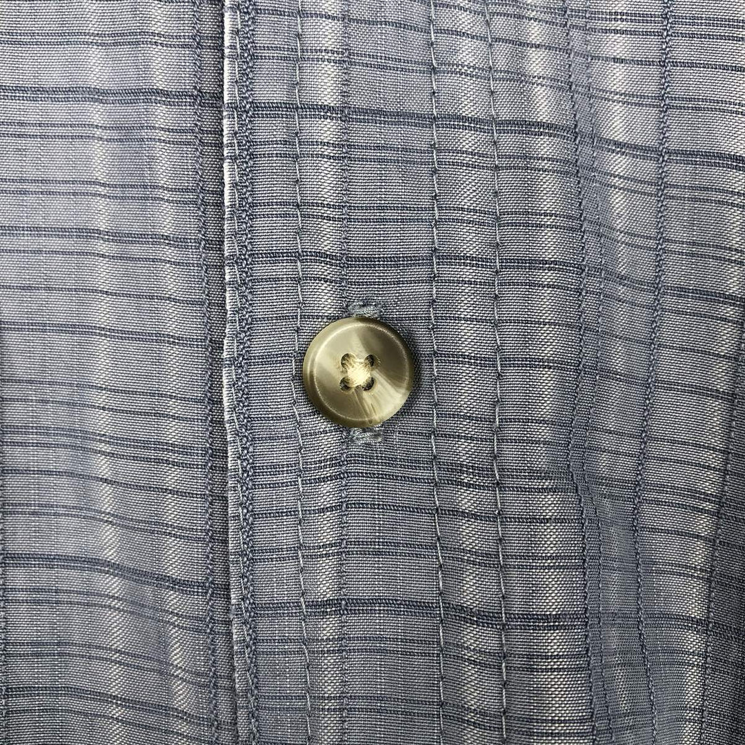 Columbia Long-Sleeve Button-Down Check Shirt, Men's Size M (approx.) modal Blue type light blue Vintage Second Hand