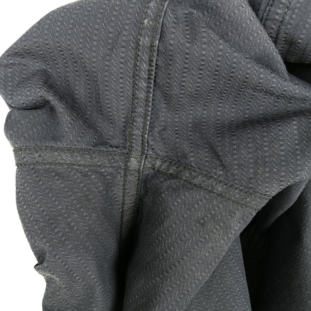 Calvin Klein long-sleeved cotton striped shirt, men's size XL cotton Charcoal Vintage Second Hand