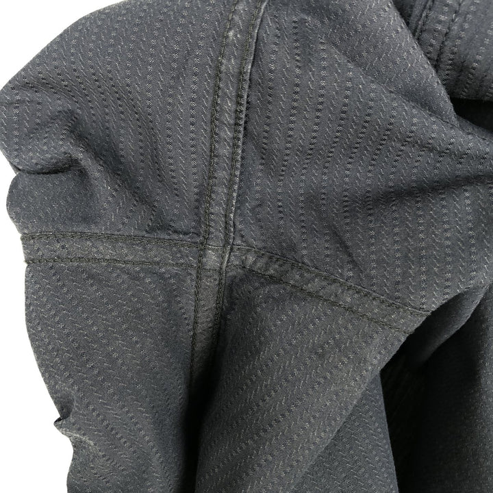 Calvin Klein long-sleeved cotton striped shirt, men's size XL cotton Charcoal Vintage Second Hand