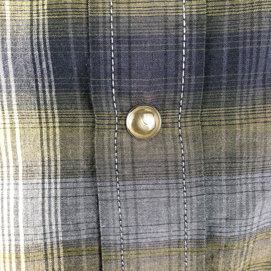 Pendleton Frontier Check Pattern Wide Collar Long Sleeve Western Shirt, Men's Size XL (approx.) cotton multicolor Vintage Second Hand