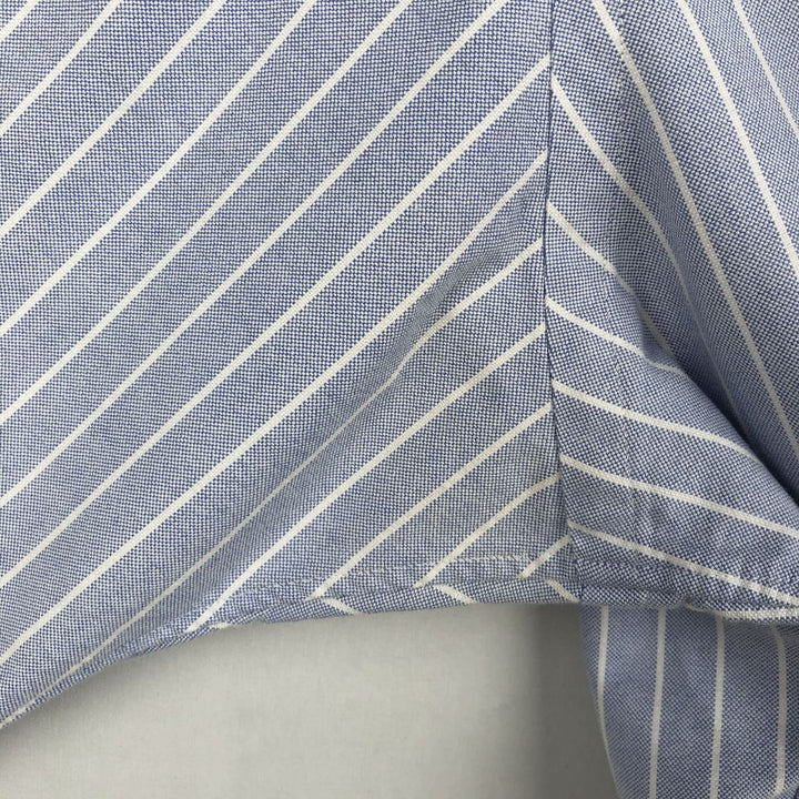 Ralph Lauren Classic Fit Long Sleeve Button Down Striped Shirt Men's XL cotton Blue type light blue Vintage Second Hand