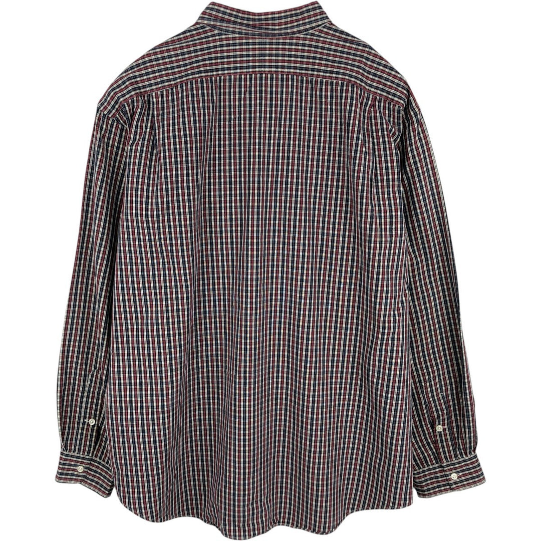 Ralph Lauren MARLOWE Long-Sleeve Button-Down Check Shirt, Men's Size XXL (approx.) cotton red type Vintage Second Hand