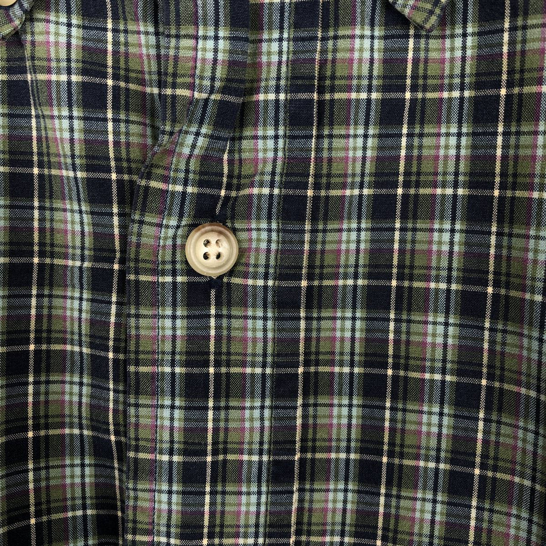 Ralph Lauren Classic Fit Long Sleeve Button Down Check Shirt Men's M cotton Blue type light blue Vintage Second Hand