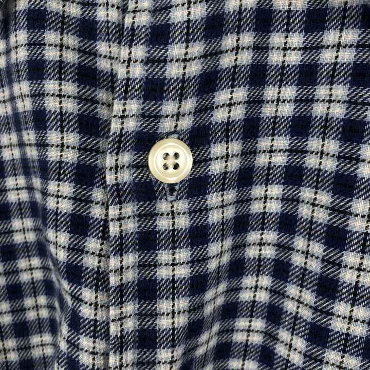 Ralph Lauren POLO JEANS CO, Long-sleeved cotton check shirt, Men's size L (approx.) cotton Blue type light blue Vintage Second Hand