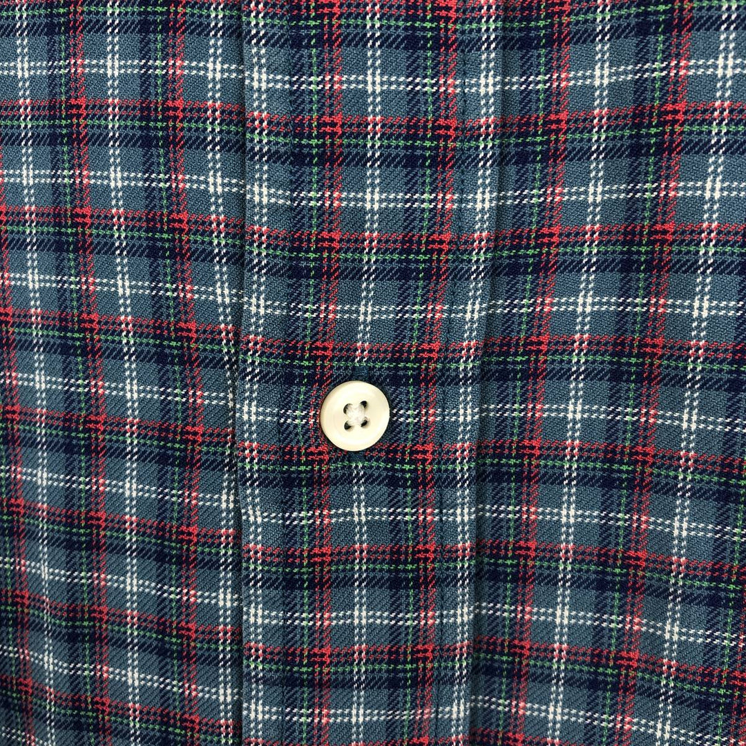 Ralph Lauren Classic Fit Long Sleeve Button Down Check Shirt, Men's Size L cotton Blue type light blue Vintage Second Hand