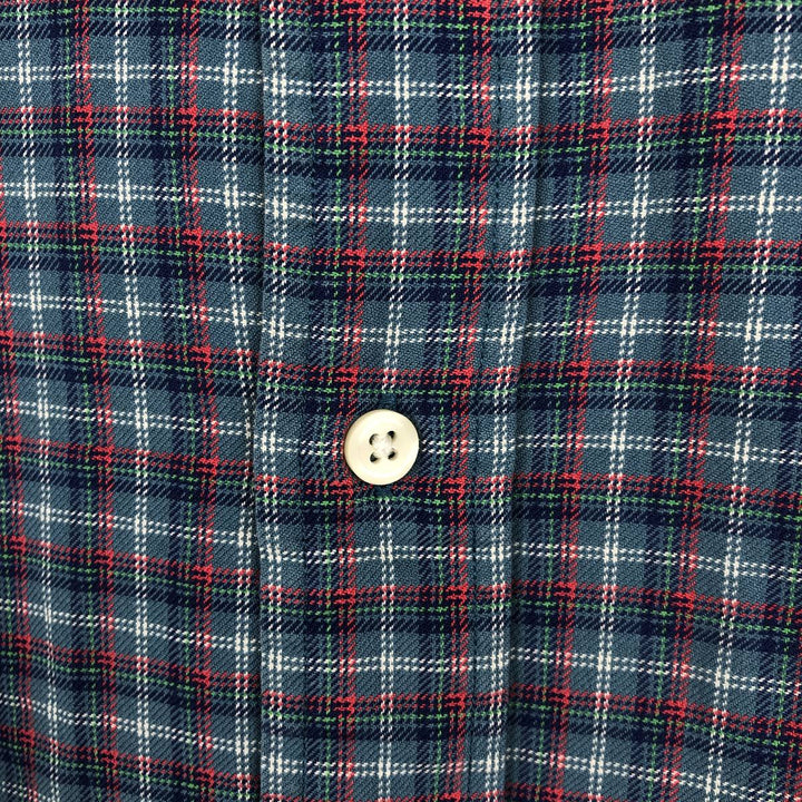 Ralph Lauren Classic Fit Long Sleeve Button Down Check Shirt, Men's Size L cotton Blue type light blue Vintage Second Hand