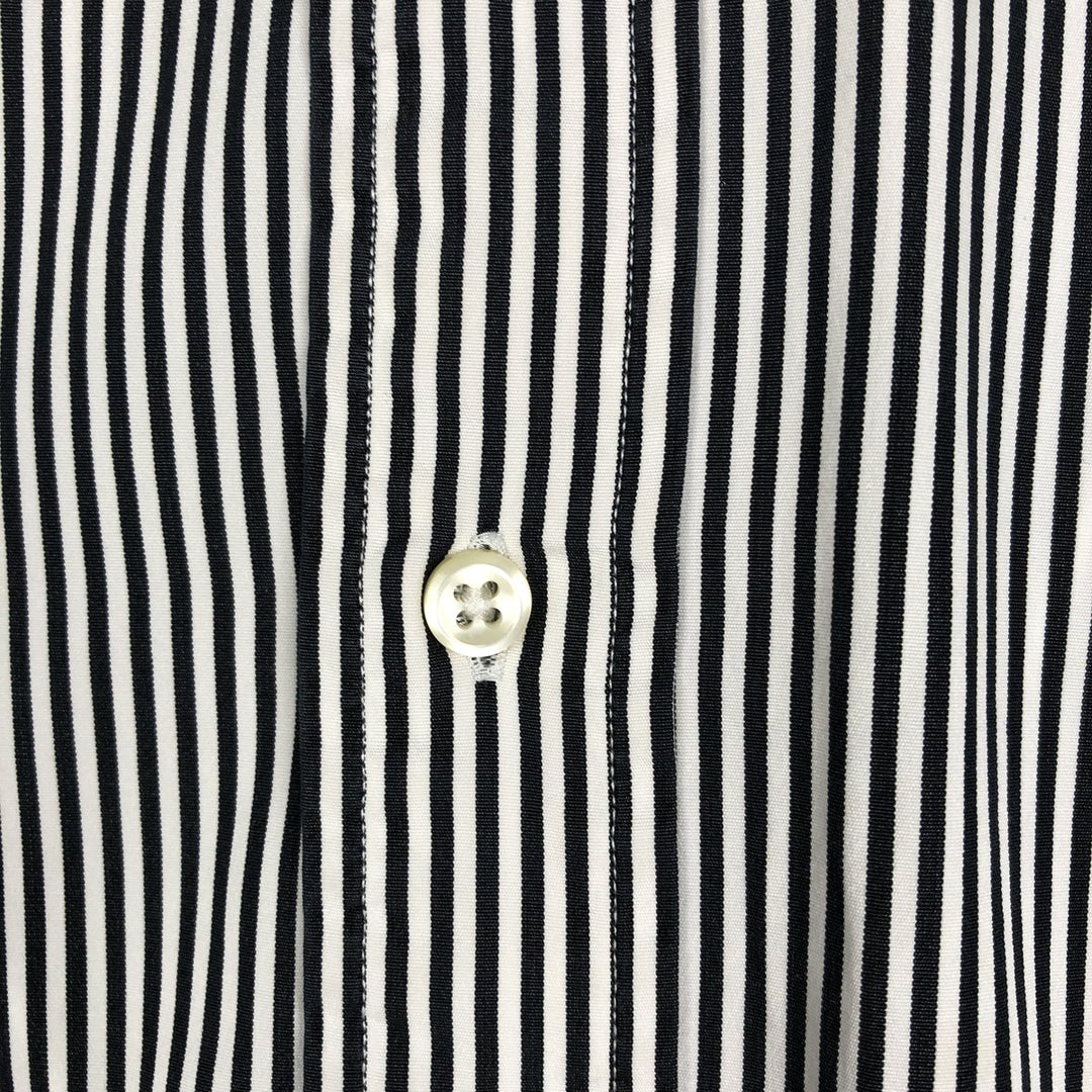 90'S Ralph Lauren CLASSIC FIT Long-Sleeve Button-Down Striped Shirt, Men's Size L (approx.), Vintage Button-Down Shirt cotton white type Vintage Second Hand