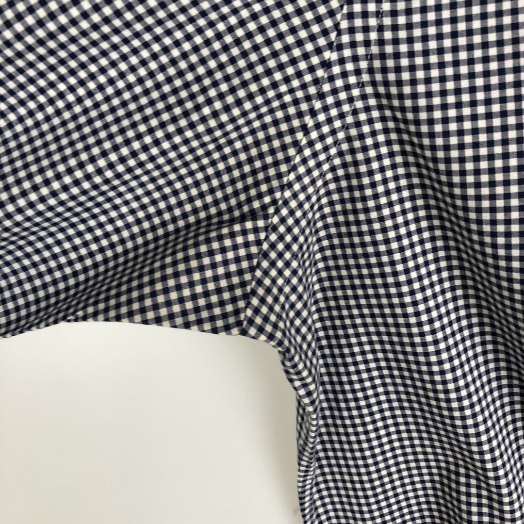 2000'S Ralph Lauren Long-Sleeve Button-Down Check Shirt, Men's Size L (approx.) cotton black type Vintage Second Hand