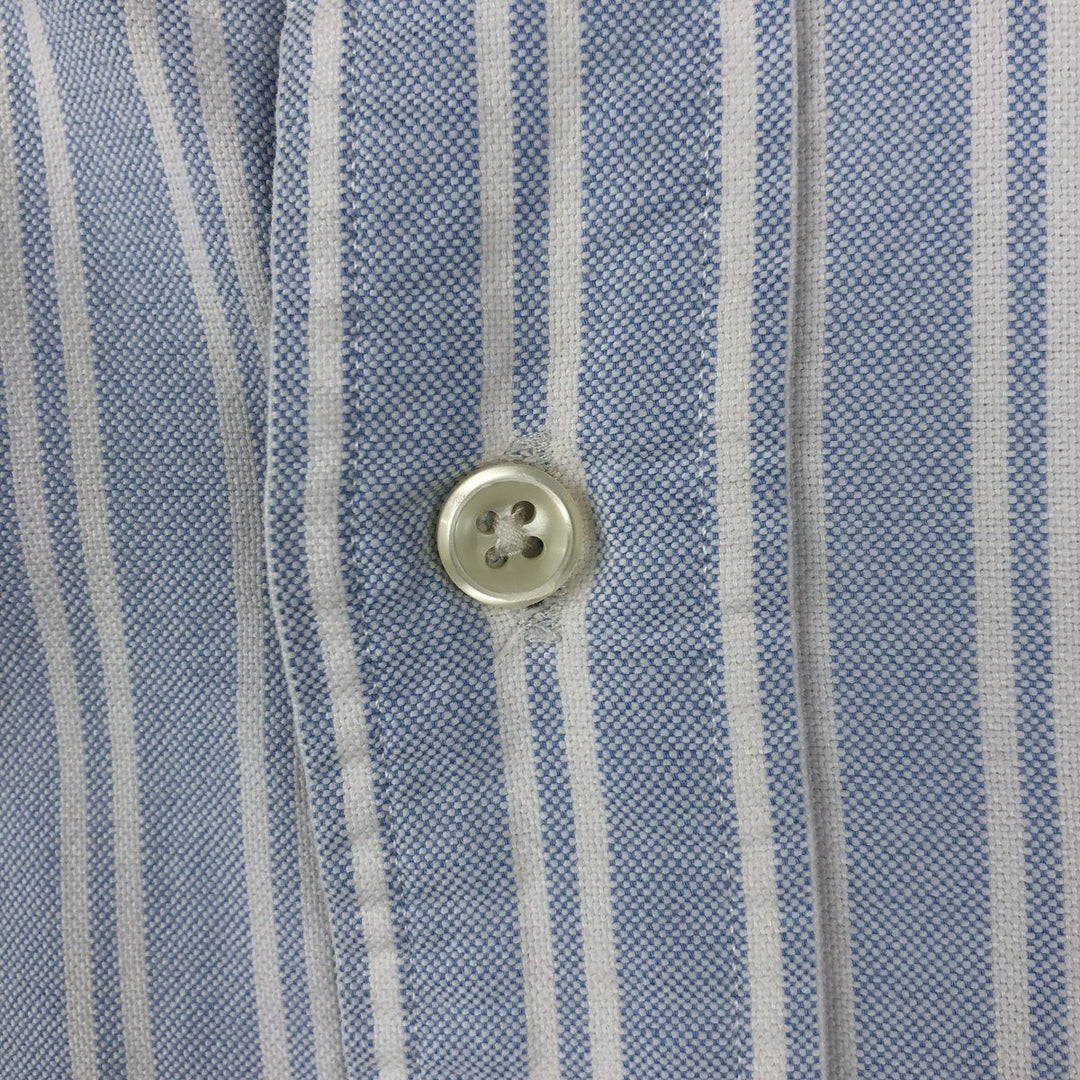 Ralph Lauren Classic Fit Long Sleeve Button Down Striped Shirt Men's XL cotton Blue type light blue Vintage Second Hand