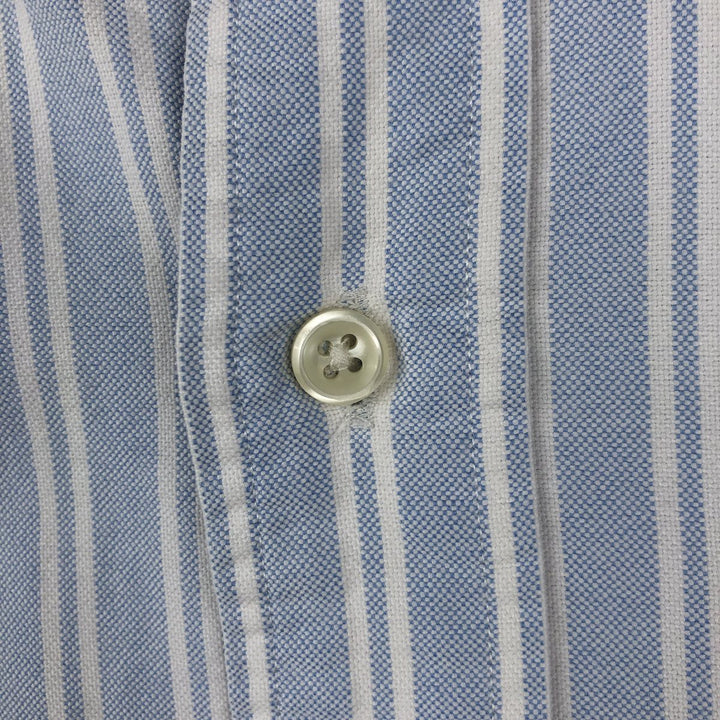 Ralph Lauren Classic Fit Long Sleeve Button Down Striped Shirt Men's XL cotton Blue type light blue Vintage Second Hand
