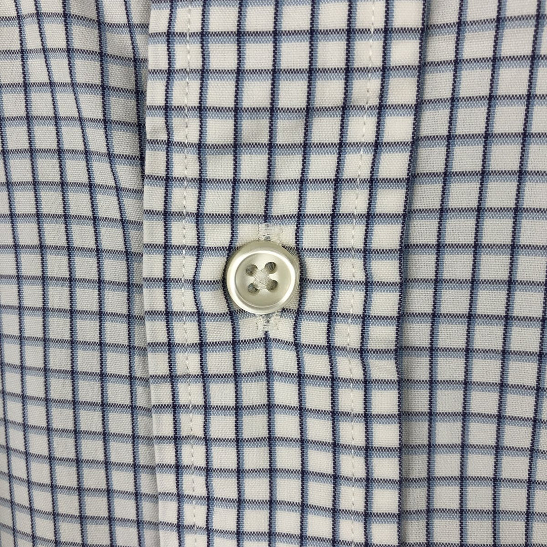 Ralph Lauren BLAKE long sleeve button down check shirt, men's XL size cotton purple type Vintage Second Hand