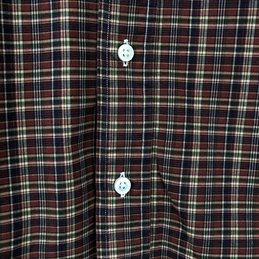 Ralph Lauren Classic Fit Long Sleeve Button Down Check Shirt Men's XL cotton red type Vintage Second Hand