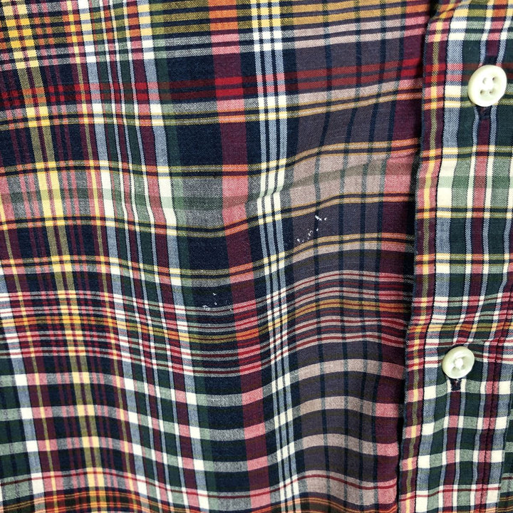 Ralph Lauren Classic Fit Long Sleeve Button Down Check Shirt Men's Size L cotton red type Vintage Second Hand