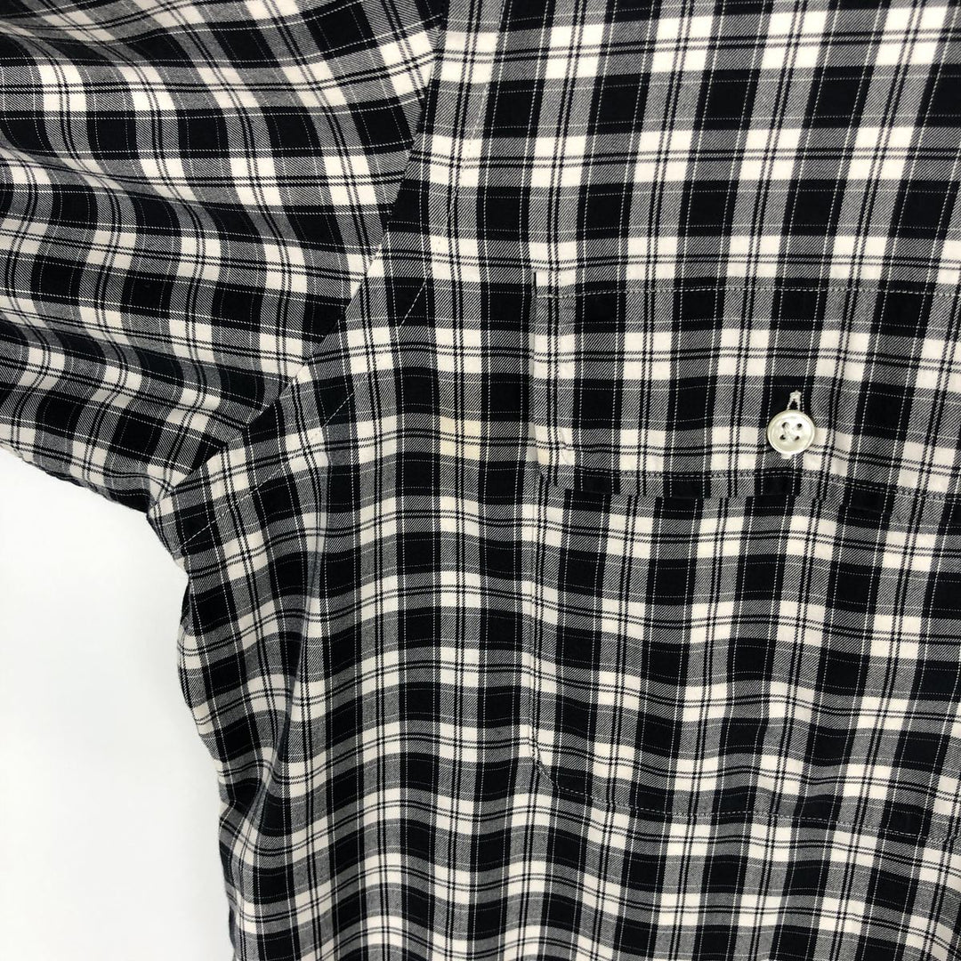 Ralph Lauren CLASSIC FIT Long-Sleeve Cotton Check Shirt, Men's Size L (approx.) cotton black type Vintage Second Hand