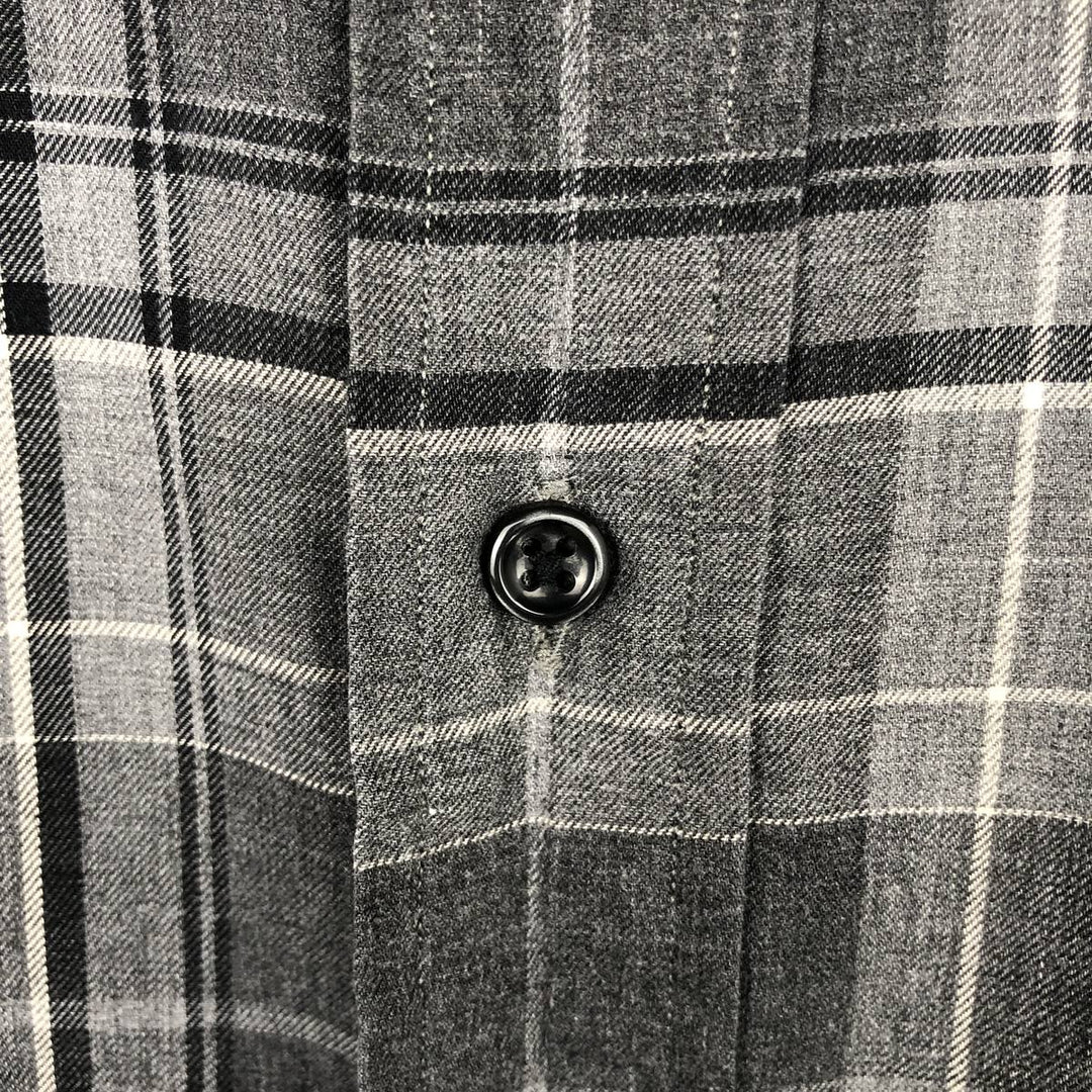 Ralph Lauren BLAKE short sleeve button down check shirt men's XL size cotton gray type Vintage Second Hand