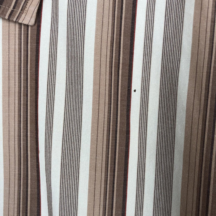 Ralph Lauren POLO by Ralph Lauren WESTERTON Wide Collar Long Sleeve Striped Shirt, Men's Size XXL (approx.) cotton unbleached Vintage Second Hand