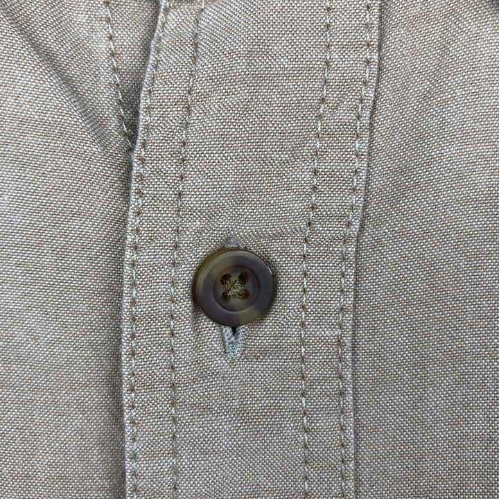 Carhartt Relaxed Fit Long Sleeve Button Down Work Shirt, Men's XL cotton Beige type Vintage Second Hand