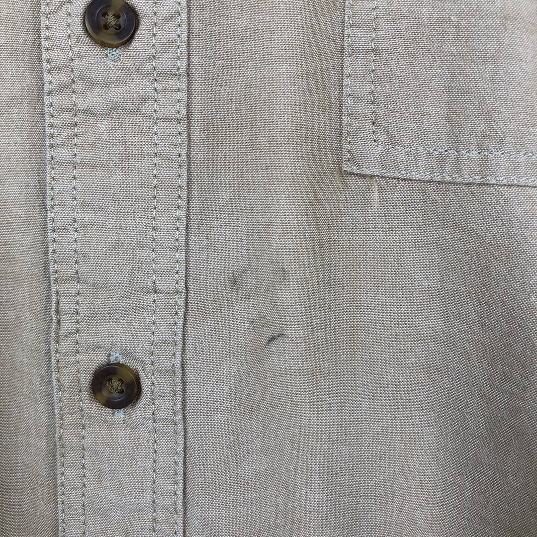 Carhartt Relaxed Fit Long Sleeve Button Down Work Shirt, Men's XL cotton Beige type Vintage Second Hand
