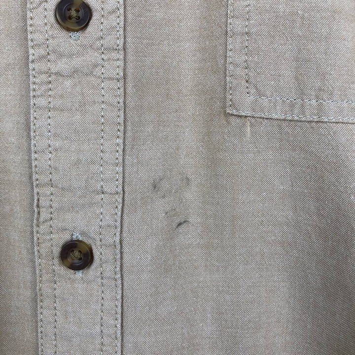 Carhartt Relaxed Fit Long Sleeve Button Down Work Shirt, Men's XL cotton Beige type Vintage Second Hand