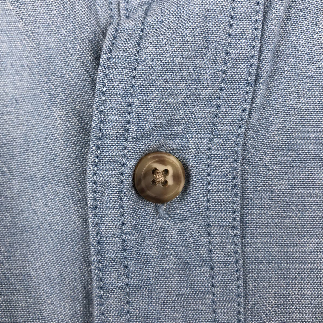 Carhartt Long Sleeve Button Down Work Shirt Men's XL cotton Blue type light blue Vintage Second Hand