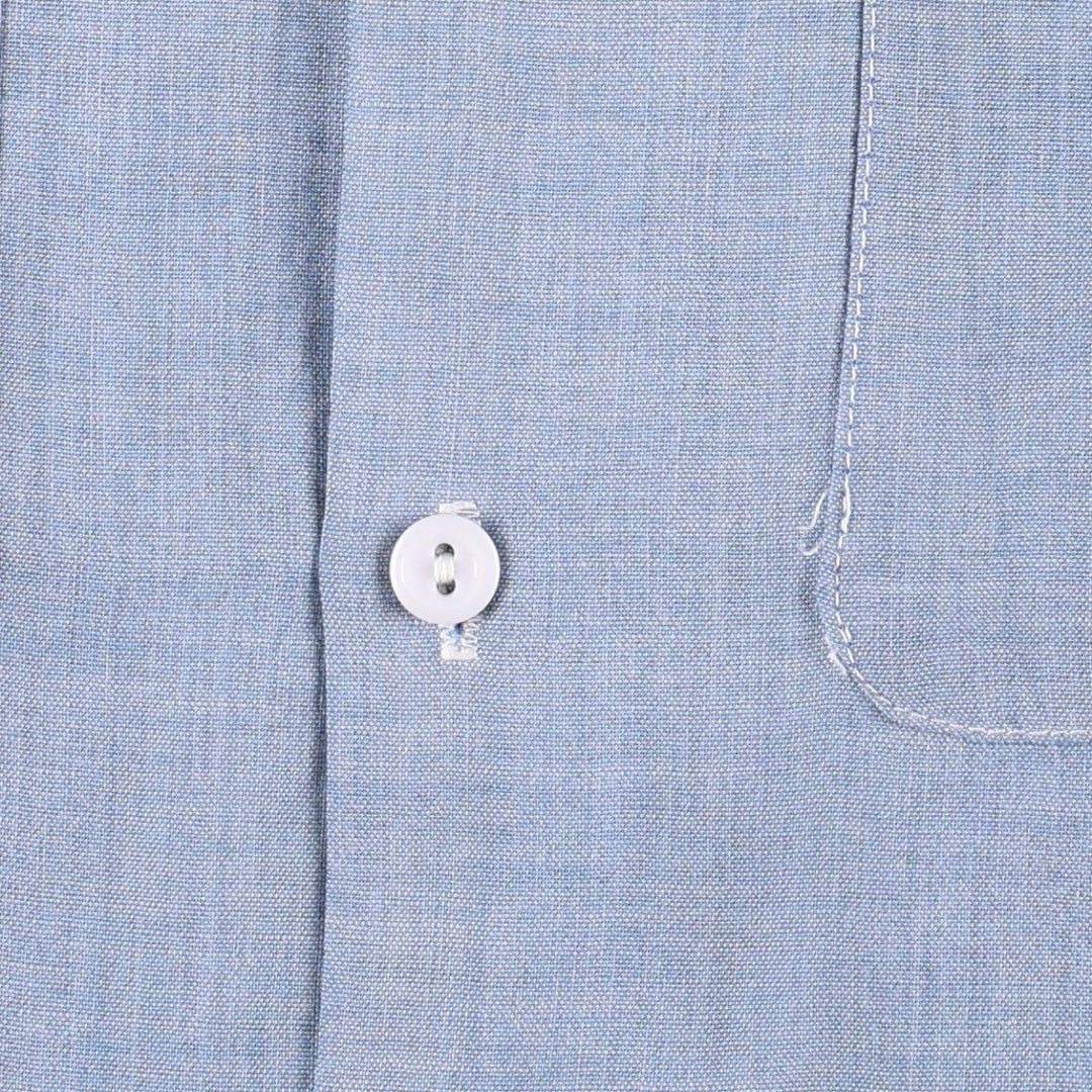 Vintage 1970'S JCPenney Big Mac long-sleeved chambray shirt, size L, men's unclear blue type Vintage Second Hand