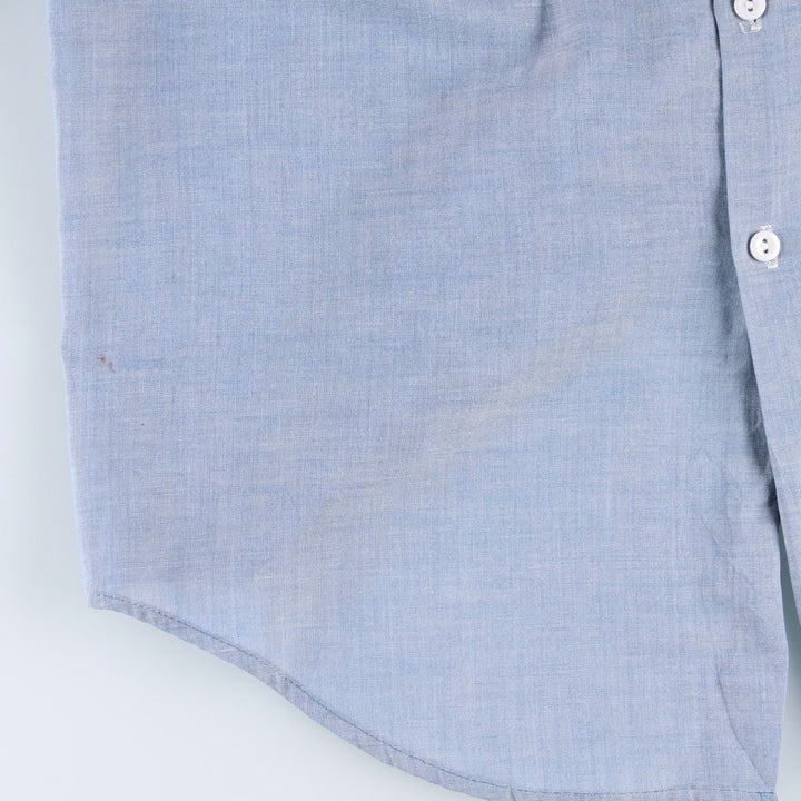 Vintage 1970'S JCPenney Big Mac long-sleeved chambray shirt, size L, men's unclear blue type Vintage Second Hand