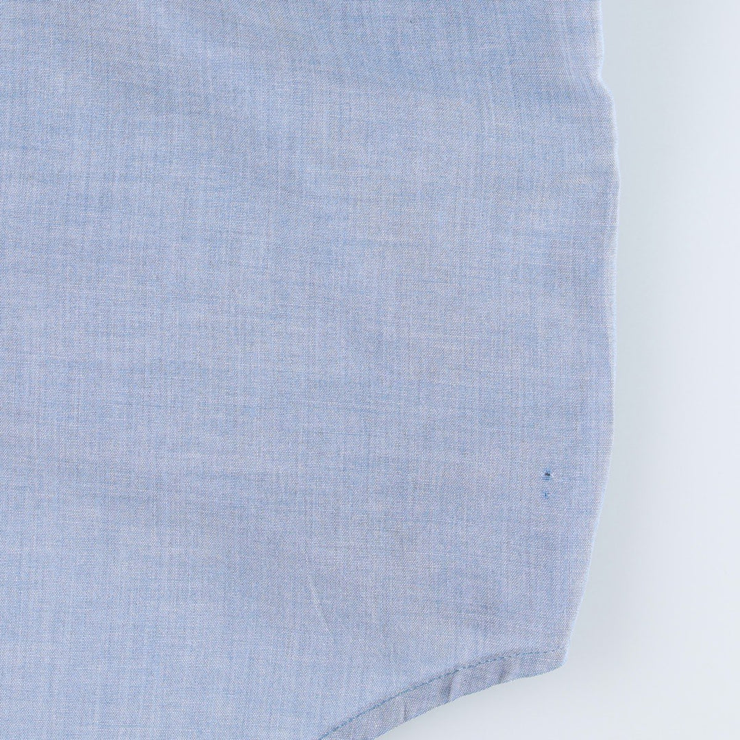 Vintage 1970'S JCPenney Big Mac long-sleeved chambray shirt, size L, men's unclear blue type Vintage Second Hand