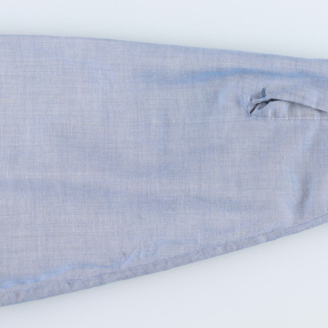 Vintage 1970'S JCPenney Big Mac long-sleeved chambray shirt, size L, men's unclear blue type Vintage Second Hand