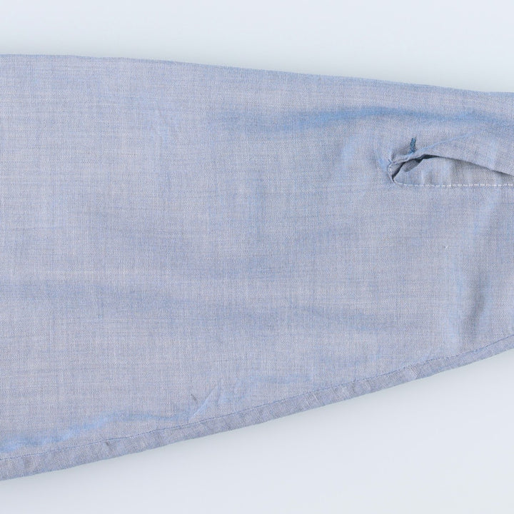 Vintage 1970'S JCPenney Big Mac long-sleeved chambray shirt, size L, men's unclear blue type Vintage Second Hand