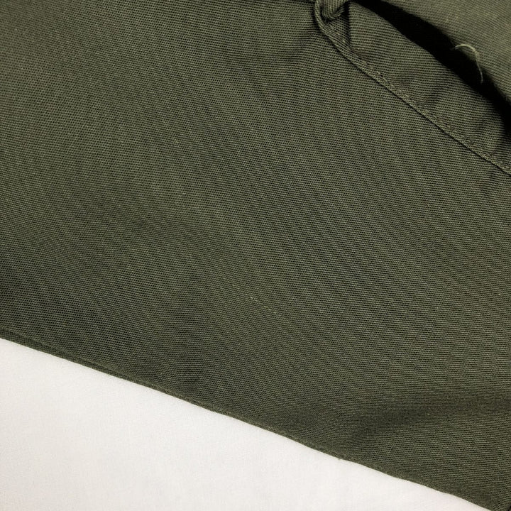 1970'S Sears Work Leisure Long-Sleeve Work Shirt, Men's Size M (approx.), Vintage polyester Khaki type sage green Vintage Second Hand