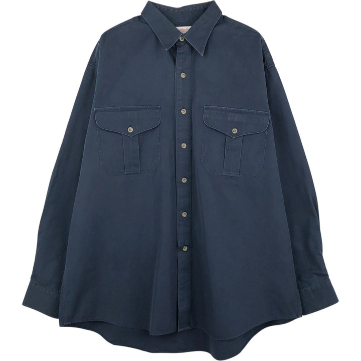Filson long-sleeved work shirt, men's size XL (equivalent) cotton black type Vintage Second Hand