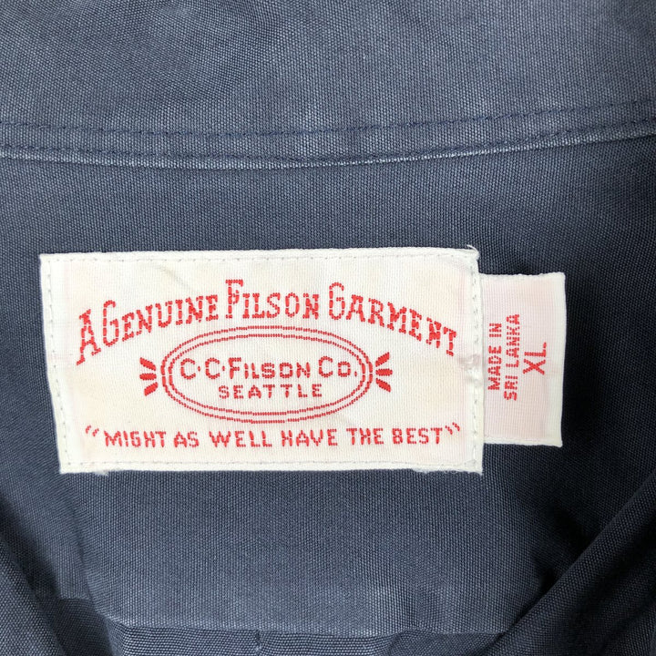 Filson long-sleeved work shirt, men's size XL (equivalent) cotton black type Vintage Second Hand