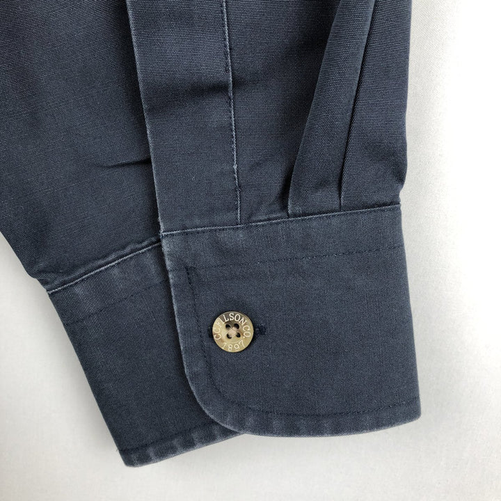 Filson long-sleeved work shirt, men's size XL (equivalent) cotton black type Vintage Second Hand
