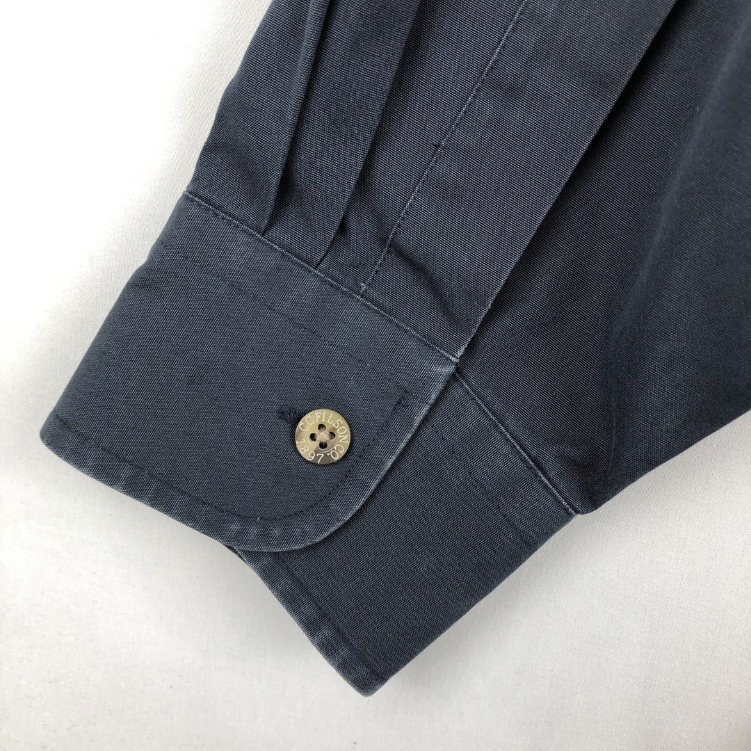 Filson long-sleeved work shirt, men's size XL (equivalent) cotton black type Vintage Second Hand