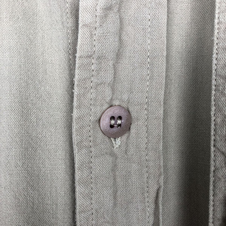 Calvin Klein long-sleeved linen shirt, men's size M (approx.) unclear Beige type Vintage Second Hand