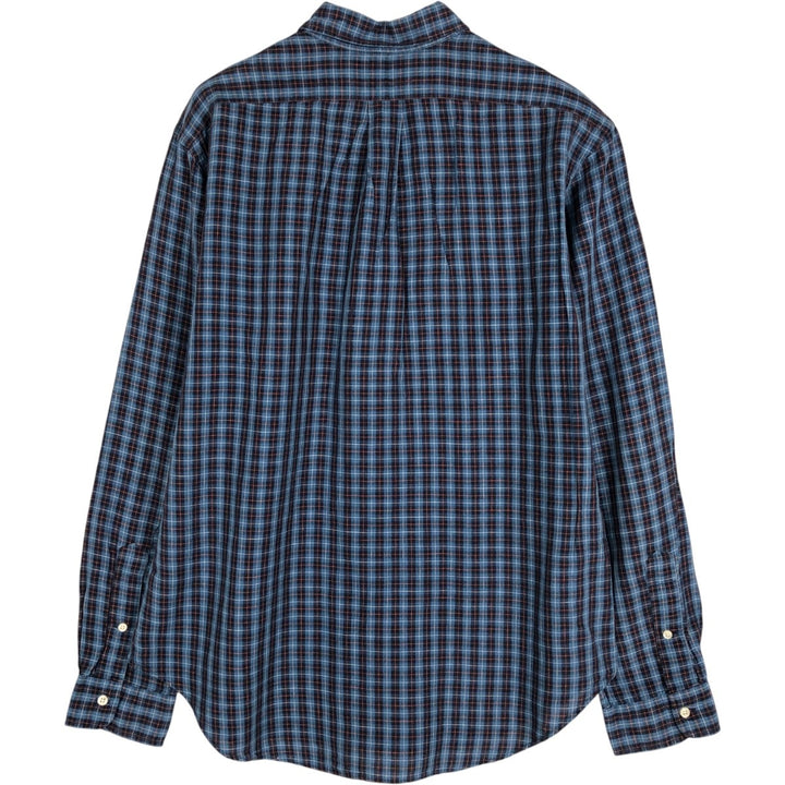 Ralph Lauren Classic Fit Long Sleeve Linen Button Down Shirt, Men's Size L linen blue type Vintage Second Hand
