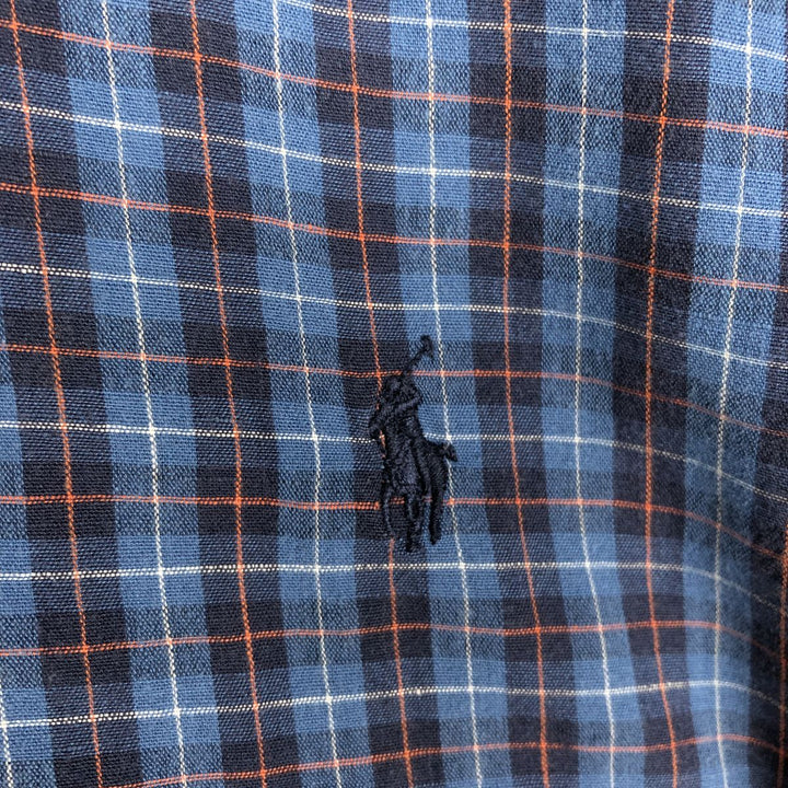 Ralph Lauren Classic Fit Long Sleeve Linen Button Down Shirt, Men's Size L linen blue type Vintage Second Hand