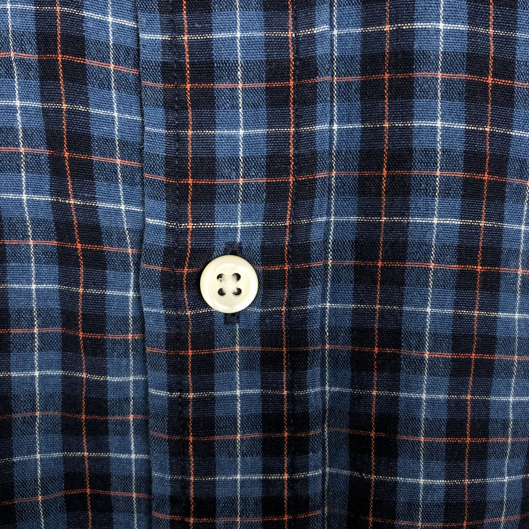 Ralph Lauren Classic Fit Long Sleeve Linen Button Down Shirt, Men's Size L linen blue type Vintage Second Hand