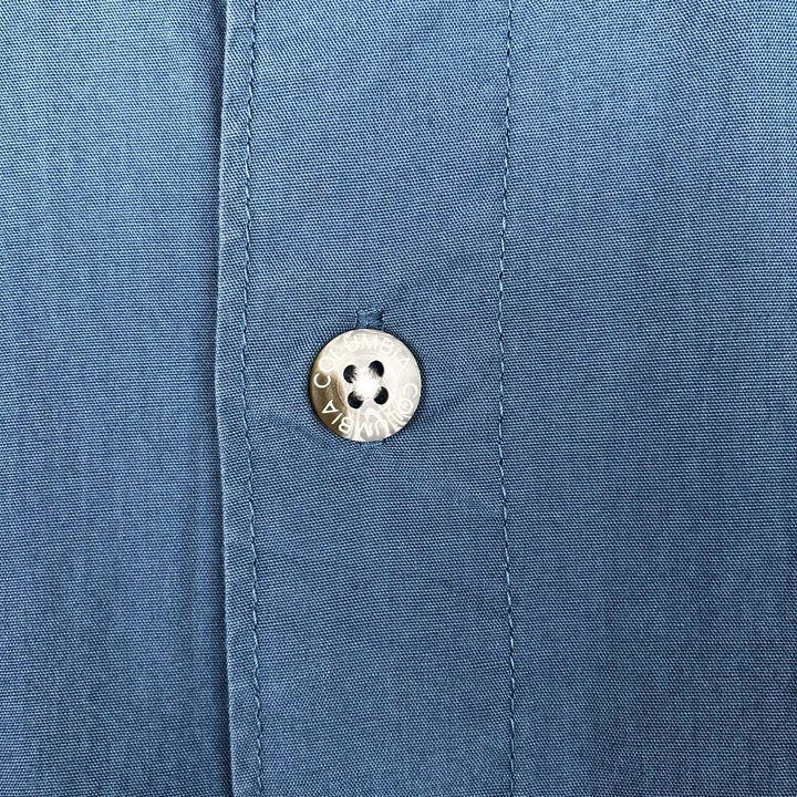 Columbia PFG Long Sleeve Fishing Shirt, Men's Size L cotton blue type Vintage Second Hand